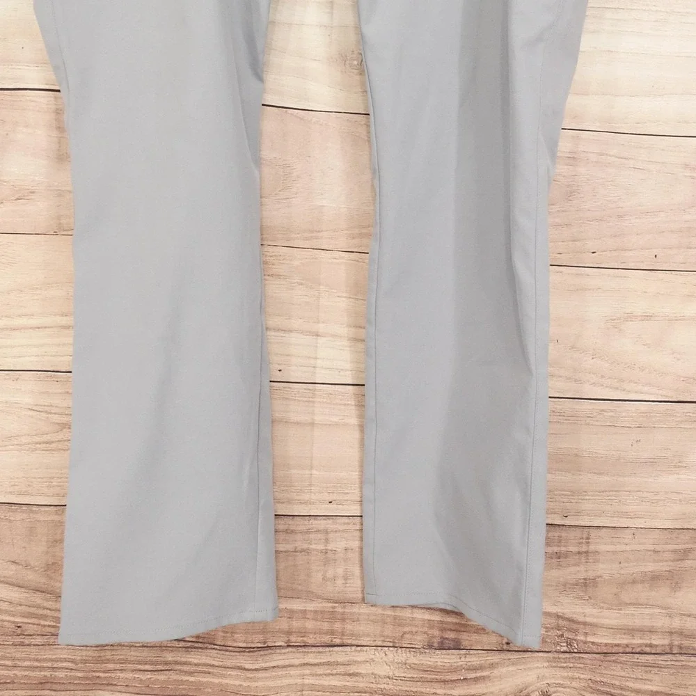 Peter Millar Golf Pants Mens 40x32 Gray Microfiber 5 Pocket Casual Business